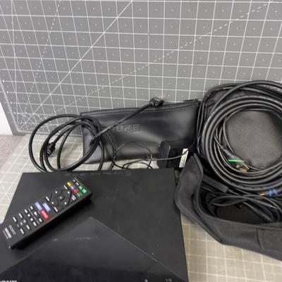 PROJECTOR, Dvd Player and all the cords and interface for PA 