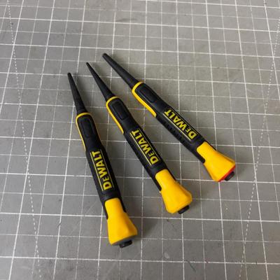 3 Piece Dewalt Nail Punch Set 