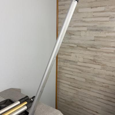 Projector Stand (4) Screw on Legs and Adjustable too.