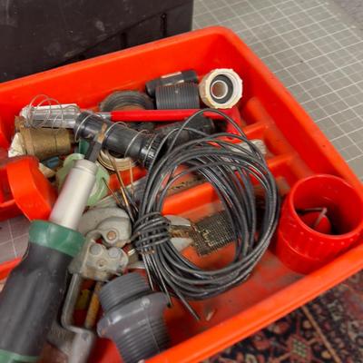 Sprinkler Repair tools and Tote 
