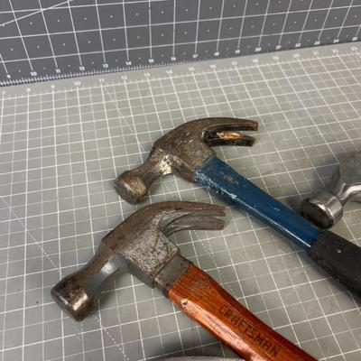 (4) Claw Hammers 