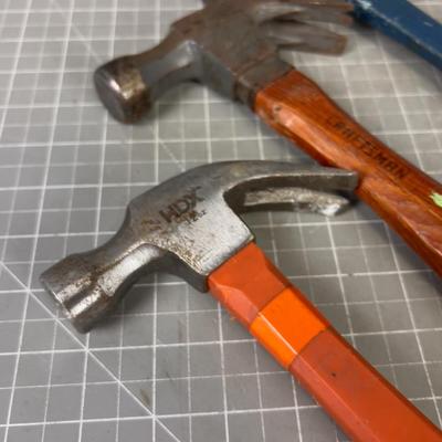 (4) Claw Hammers 
