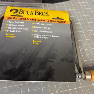 A few Buck Brothers; Carving Knife and Saws
