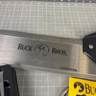 A few Buck Brothers; Carving Knife and Saws