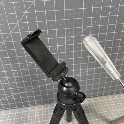 2 Tripods for Cell Phone or Camera, Adjustable Height