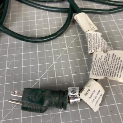 2 GREEN Outdoor Extension Cords with Multiplier