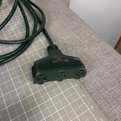 2 GREEN Outdoor Extension Cords with Multiplier