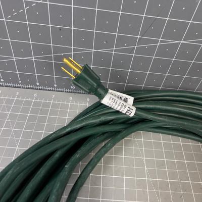2 GREEN Outdoor Extension Cords with Multiplier