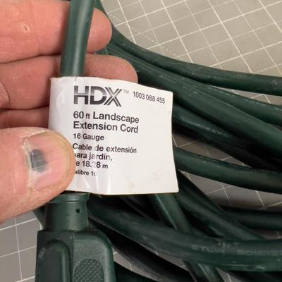 2 GREEN Outdoor Extension Cords with Multiplier