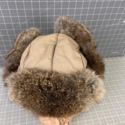 Real Rabbit Fur BOMMER Hat