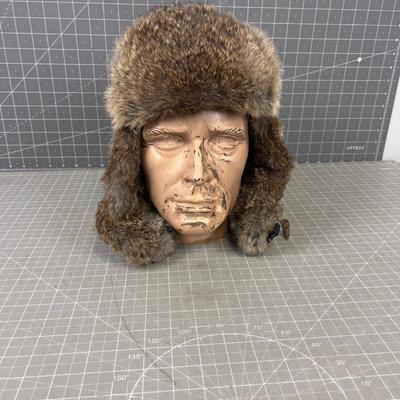 Real Rabbit Fur BOMMER Hat