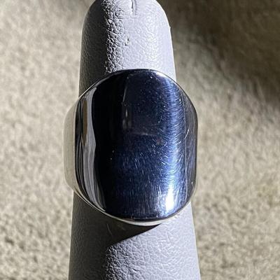 modernist Italian Designer ITAOR STERLING RING SIZE 6