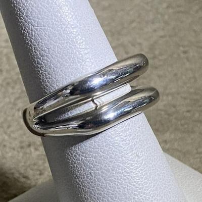 modernist ESPO SIG JOSEPH ESPOSITO STERLING SILVER RING SIZE 7.75