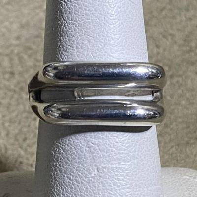 modernist ESPO SIG JOSEPH ESPOSITO STERLING SILVER RING SIZE 7.75