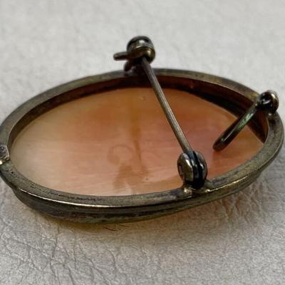 vintage victorian style CAMEO BROOCH PENDANT