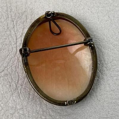 vintage victorian style CAMEO BROOCH PENDANT