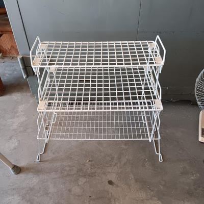 STEP STOOL BY WERNER, OSCILLATING FAN, CUPBOARD LIFTS, FOOT BATH AND ORGANIZER