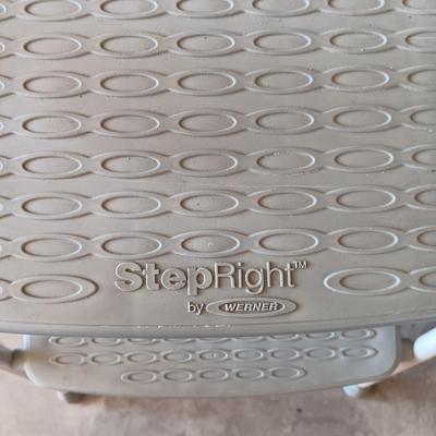 STEP STOOL BY WERNER, OSCILLATING FAN, CUPBOARD LIFTS, FOOT BATH AND ORGANIZER