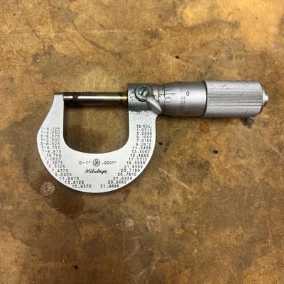 Starrett Dial Caliper & Mitutoyo Micrometer (B1-MG)