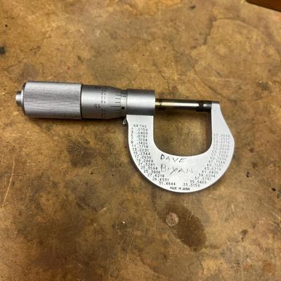 Starrett Dial Caliper & Mitutoyo Micrometer (B1-MG)
