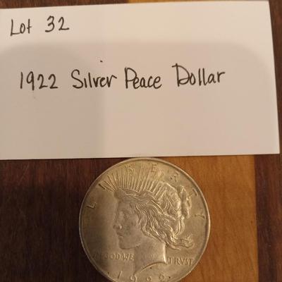 1922 Peace Dollar