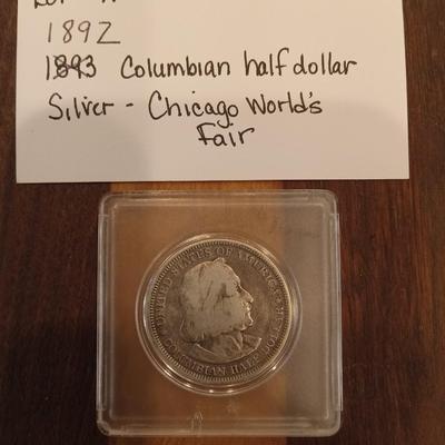 1892 Columbus half dollar