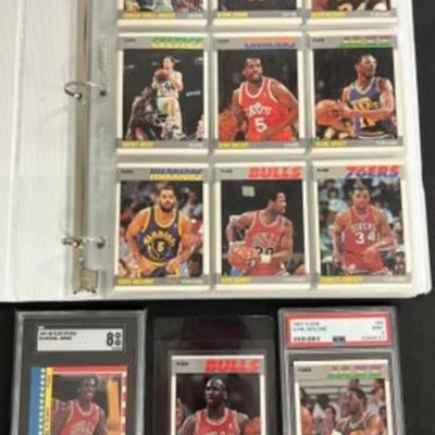 Sale Photo Thumbnail #56: 1987 FLEER NBA COMPLETE SET