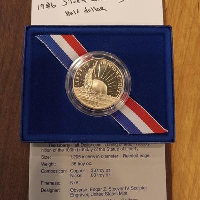 1986 liberty half