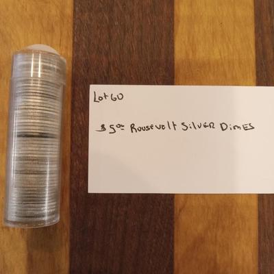 Roll of silver dimes