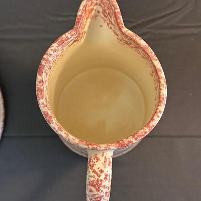 Collection of Blue & Red Ceramic Serving Dishes