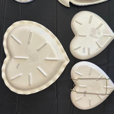 Collection of Blue & Red Ceramic Serving Dishes