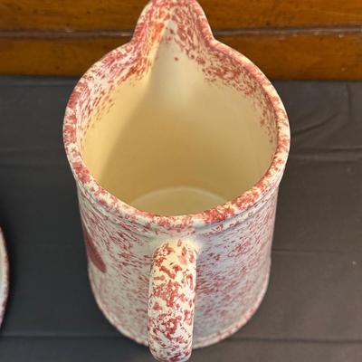 Collection of Blue & Red Ceramic Serving Dishes