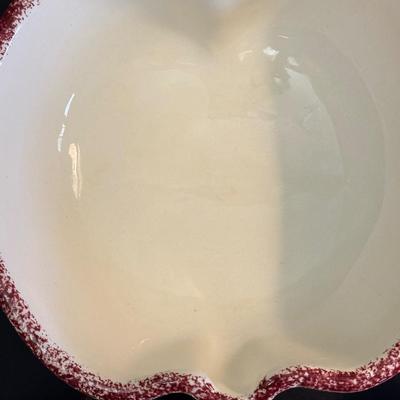 Collection of Blue & Red Ceramic Serving Dishes