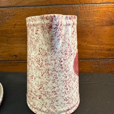 Collection of Blue & Red Ceramic Serving Dishes