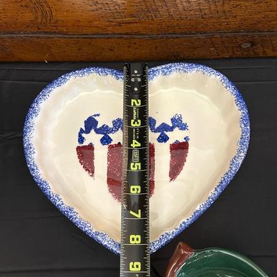 Collection of Blue & Red Ceramic Serving Dishes