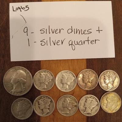 10 pcs of silver