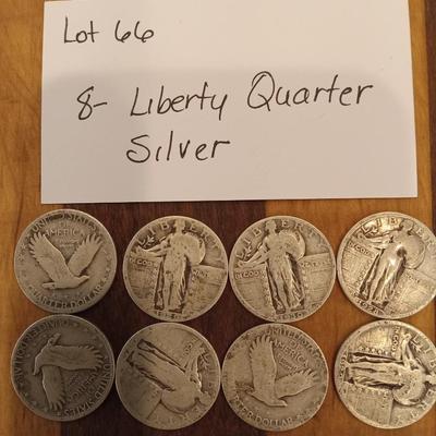 8 liberty quarters