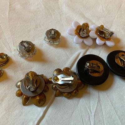 Lot of clip on earrings
