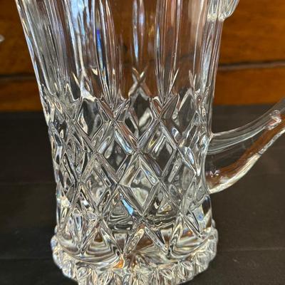 Crystal Pitchers and Bowl
