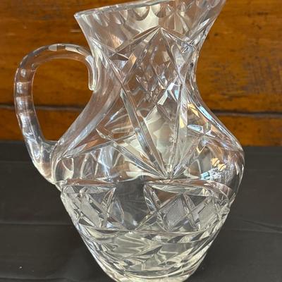Crystal Pitchers and Bowl
