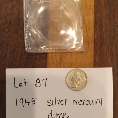1945 mercury dime