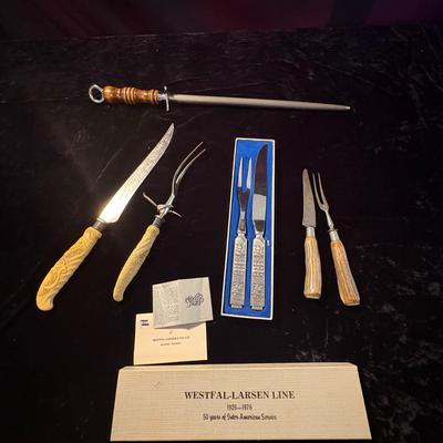 Henckels, Westfal-Larsen Meat Carving/Serving Sets & More (D-ES)