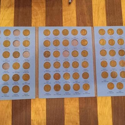 1909-1940 pennies not complete
