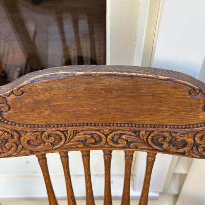 Vintage Wood Hand Caned Chairs