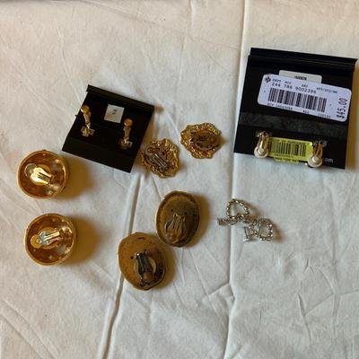 Lot of clip on earrings