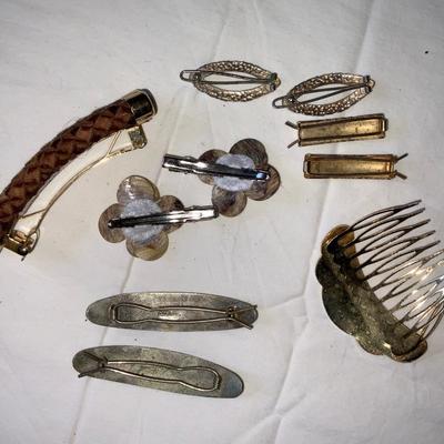 Lot of vintage to now hair accessories.
