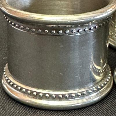 Silver plated Julep Cups & Pewter Napkin Rings