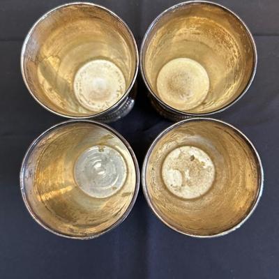 Silver plated Julep Cups & Pewter Napkin Rings