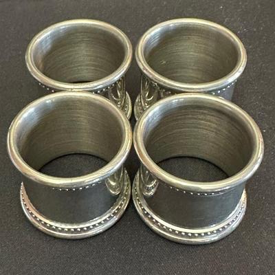 Silver plated Julep Cups & Pewter Napkin Rings