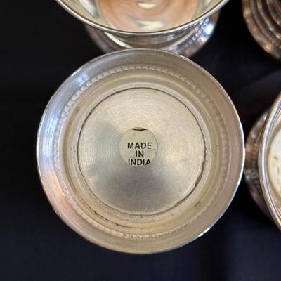 Silver plated Julep Cups & Pewter Napkin Rings